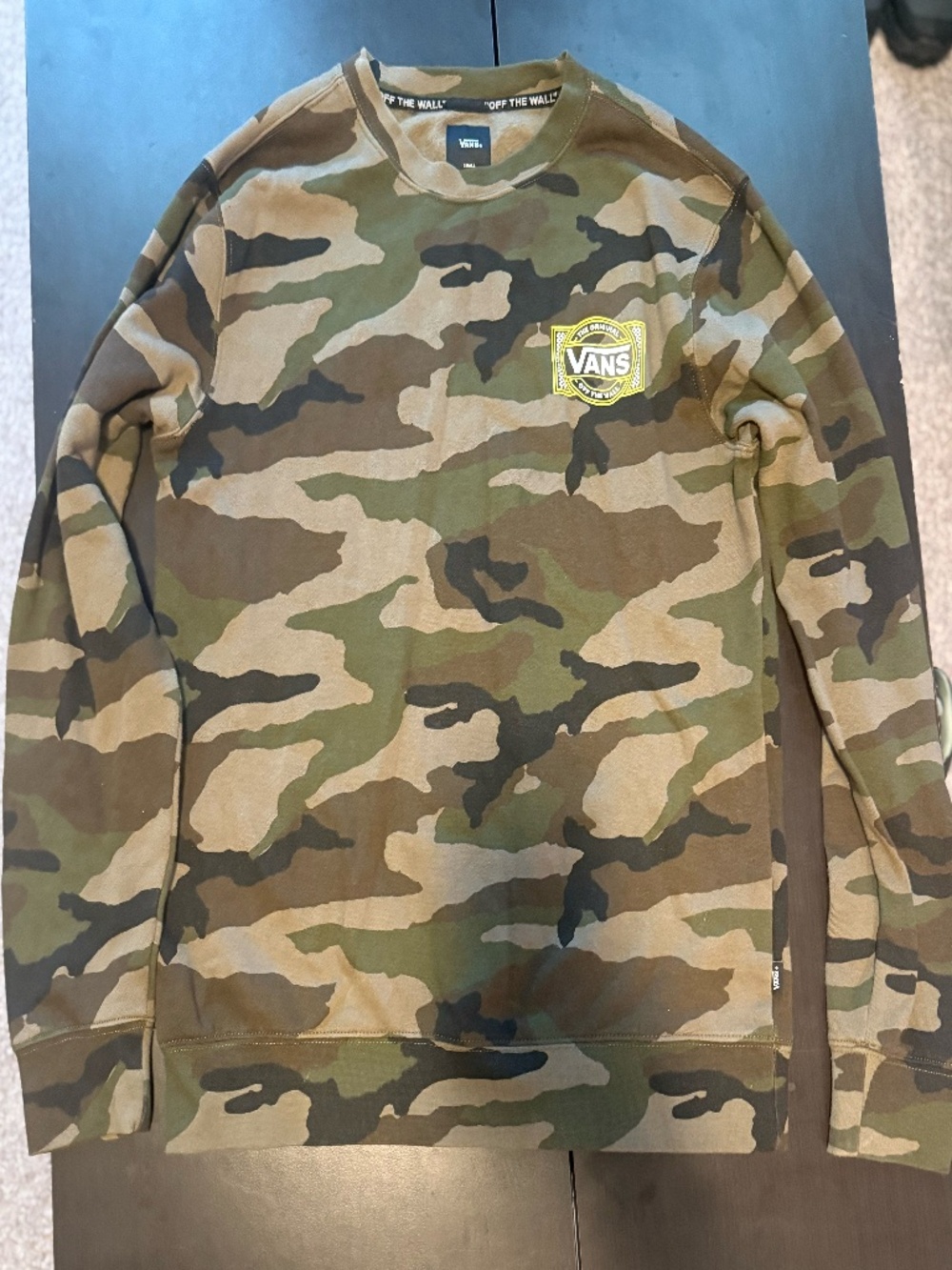 Vans Off The Wall Camo Crewneck Sweatshirt/Men's/ Small